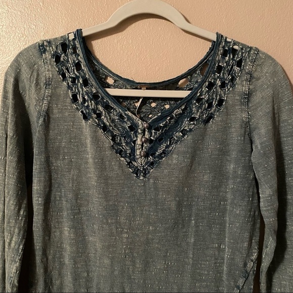 Free People Olive Green Top Size Small - Picture 8 of 14
